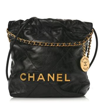 chanel black mini kijiji|CHANEL Shiny Calfskin Quilted Mini Chanel 22 Black.